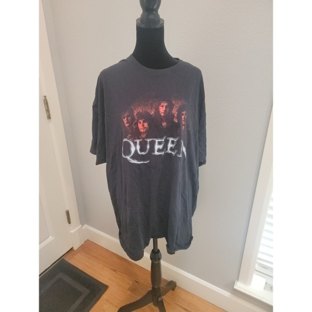Queen Band T-Shirt Official Merch‎ Black Graphic Print XXL Music Rock